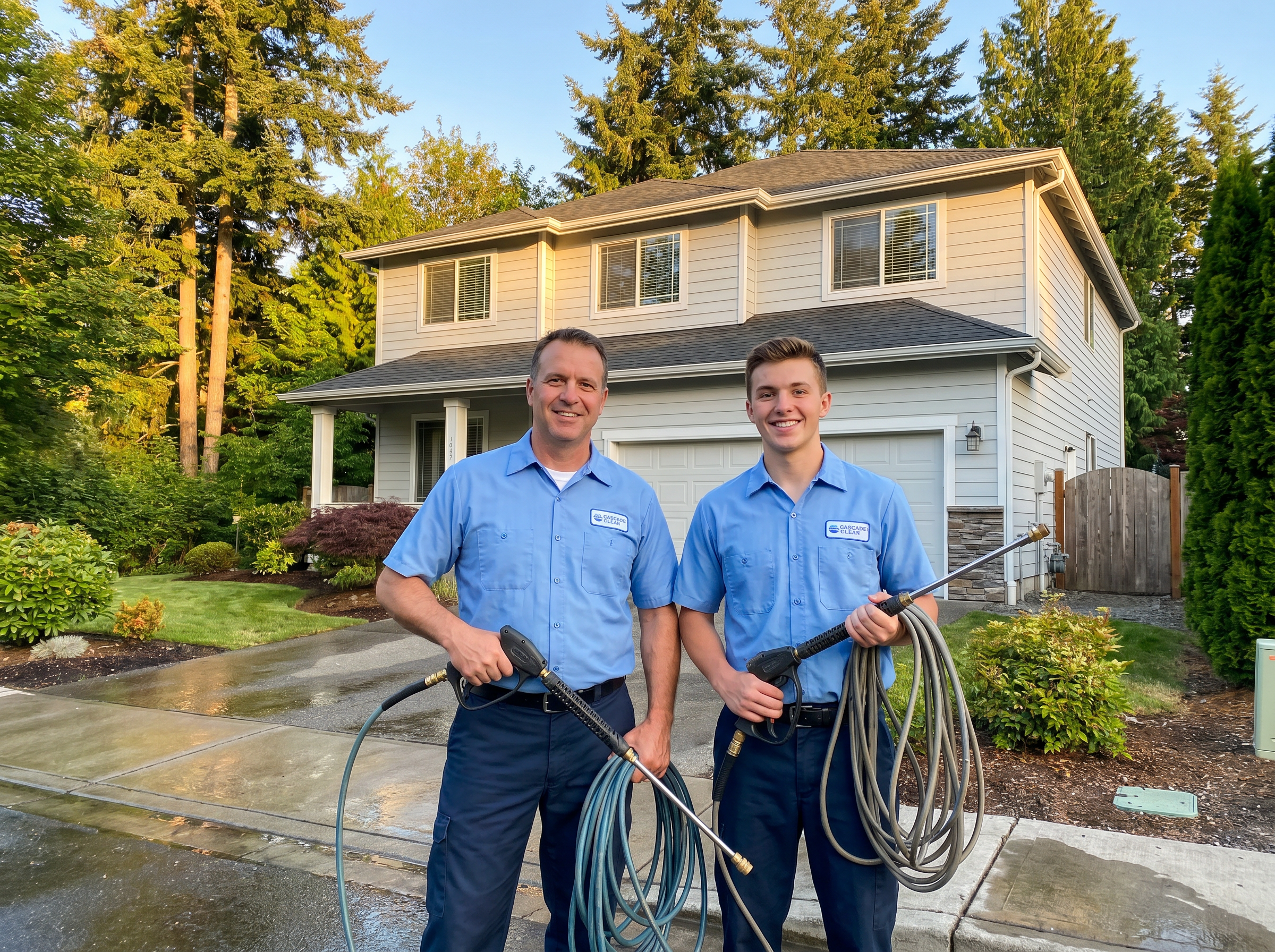 Father and son team - Micu Power Washing Co