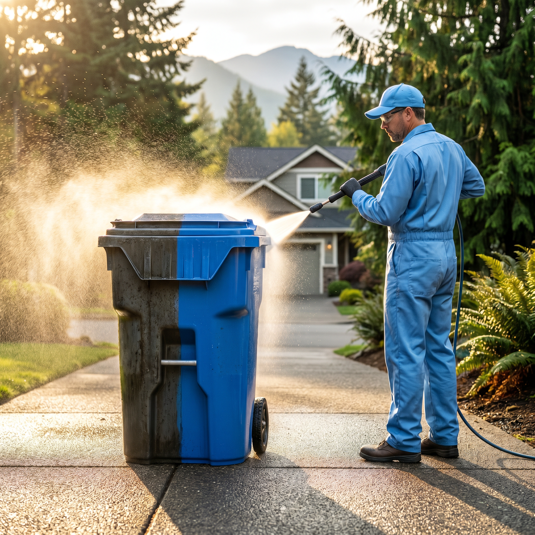 Garbage Can Cleaning
